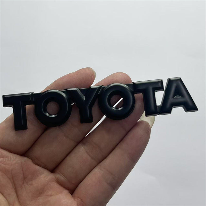 Suitable for Corolla Camry Ruizhi Corolla Crown Highlander Modified Metal TOYOTA Tailbox Labeling