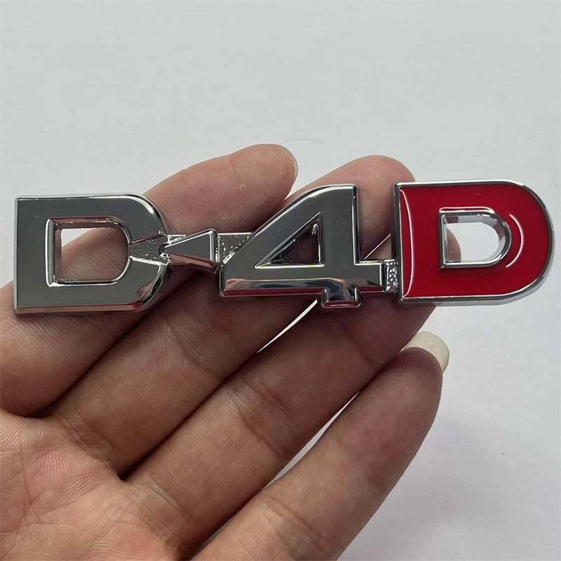 Applicable to Toyota D4D car logo Prado Highlander Road Cruiser 4x4 modified rear sticker, leaf sticker, car sticker
