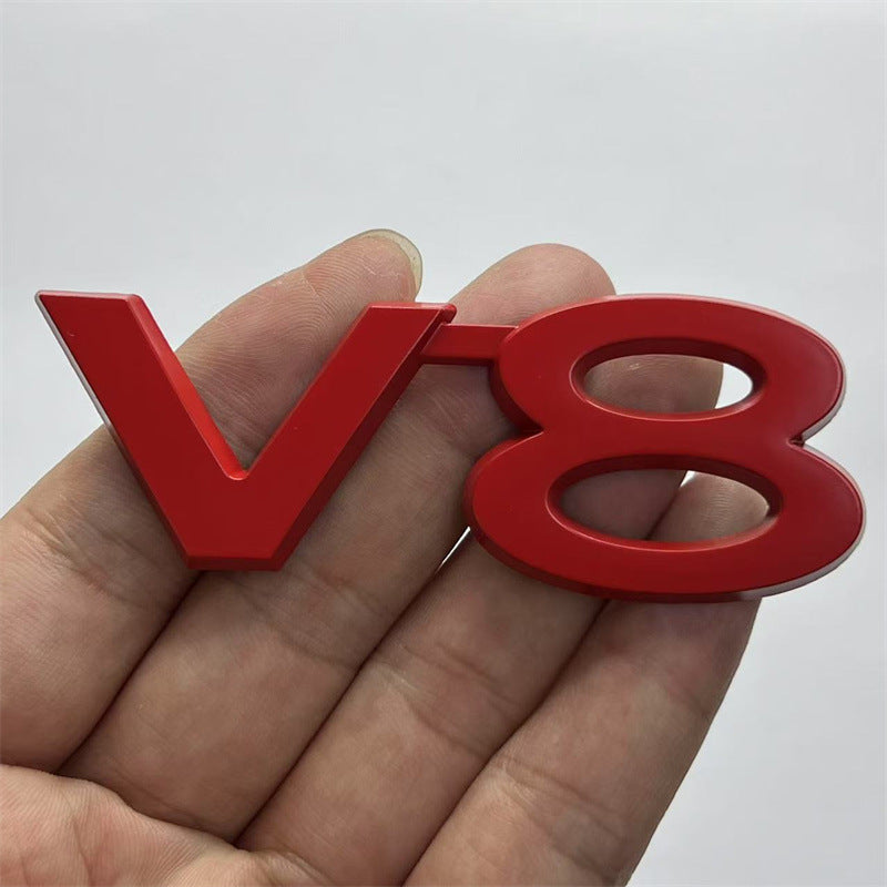 Suitable for Toyota Rand Cooluzer Overbearing Prado Modified V8 Digital English Displacement Standard Metal V8 Side Standard