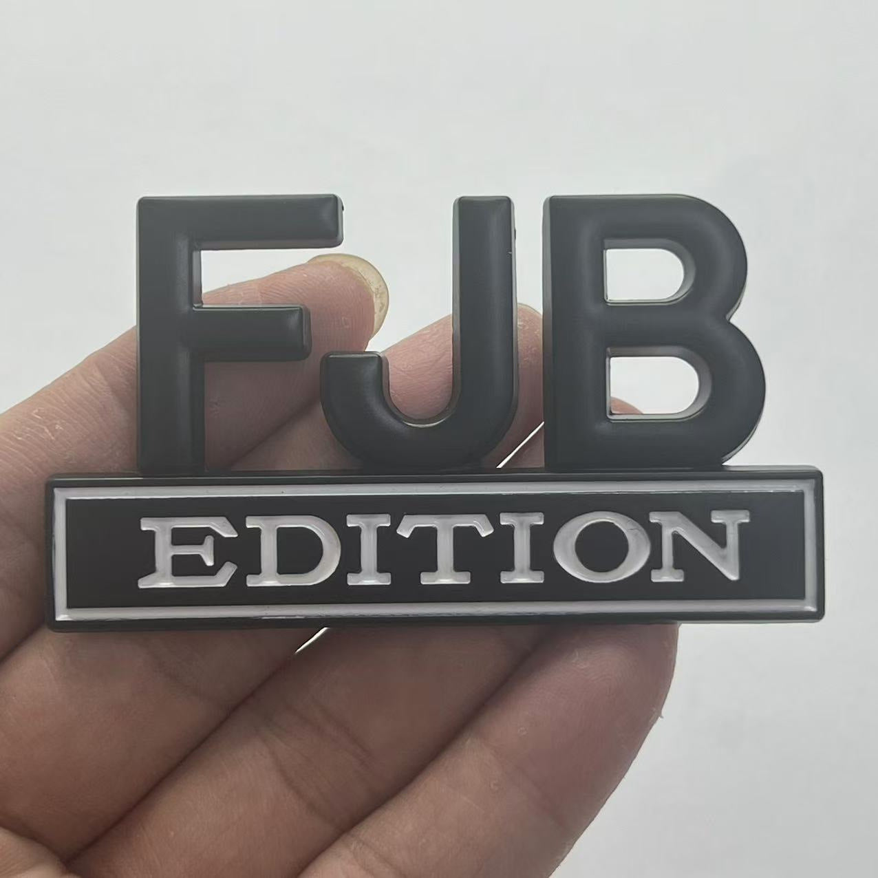 Cross-border exclusive supply, car modification label #FJB EDITION body sticker rear label FJB EDITION fender