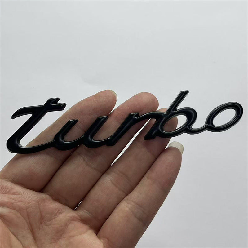 New car personalized metal turbocharged car logo modified sports turbo car logo car sticker body sticker tail label