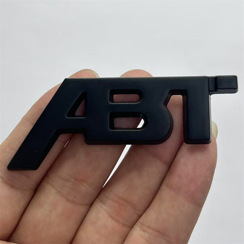 Suitable for car modification metal ABT labeling, personalized net modification ABT car logo, trunk fender sticker