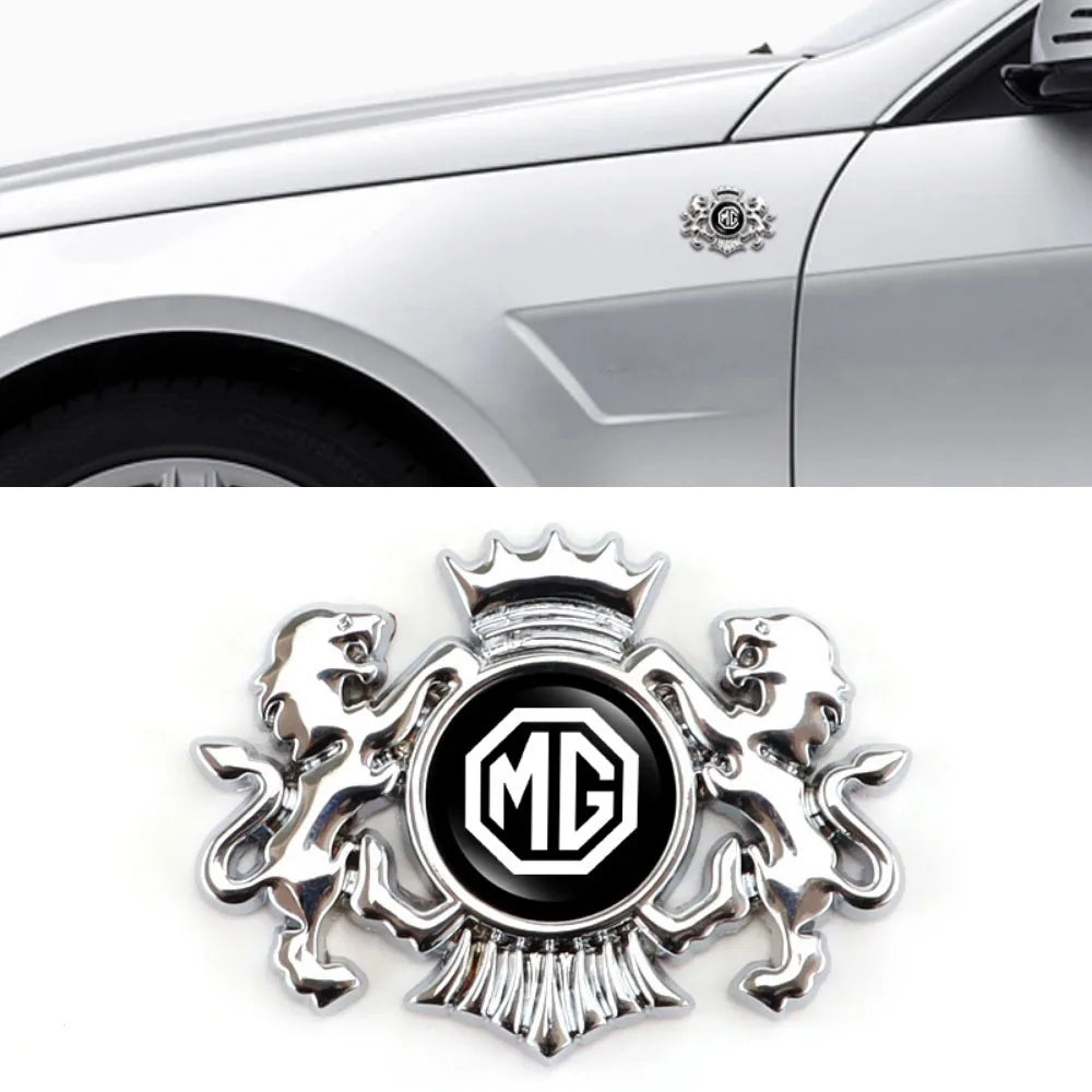 3D Car Styling Body Trunk Badge Lion Sticker Decal for MG ZS MG3 GT MG6 EV MG5 MG7 GS 350 360 750 ES HS EZS ZR TF Accessories
