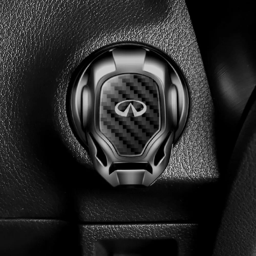 Car Ignition Start Stop Button Cover for Infiniti Q50 Q30 Q70 G37 G35 G25 FX35 FX45 FX37 Q80 G20 EX35 QX70 QX60 QX30 FX M35 ESQ