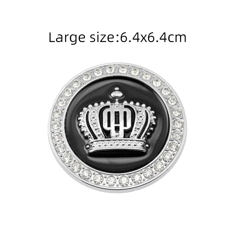 3D Crown Diamond Car Crown Gold Royal Sticker Wings Emblem Badge for BMW Toyota Ford Audi Honda Opel Car Stickers Imperial Crown
