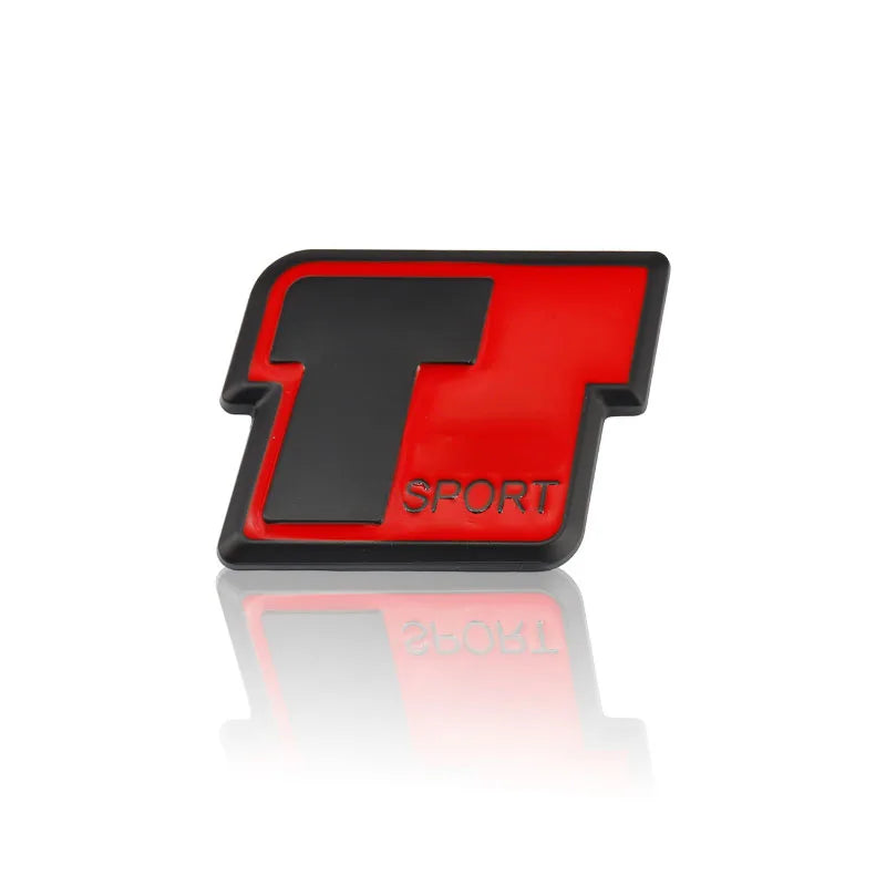 Car Sticker T Sport Stickers Emblem Badge Rear Trunk Decals for Toyota RAV4 Prado Corolla Camry Tundra Highlander Hiace Venza
