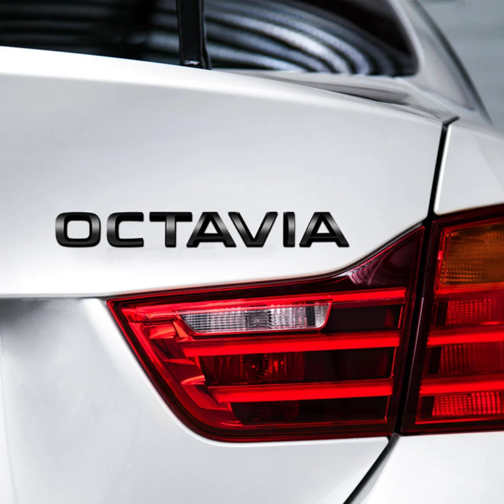 Car Rear Trunk Emblem Stickers Side Badge for Skoda 4x4 Logo Octavia A7 Tour RS Rapid Kodiaq Superb Kamiq Yeti Karoq Accessories