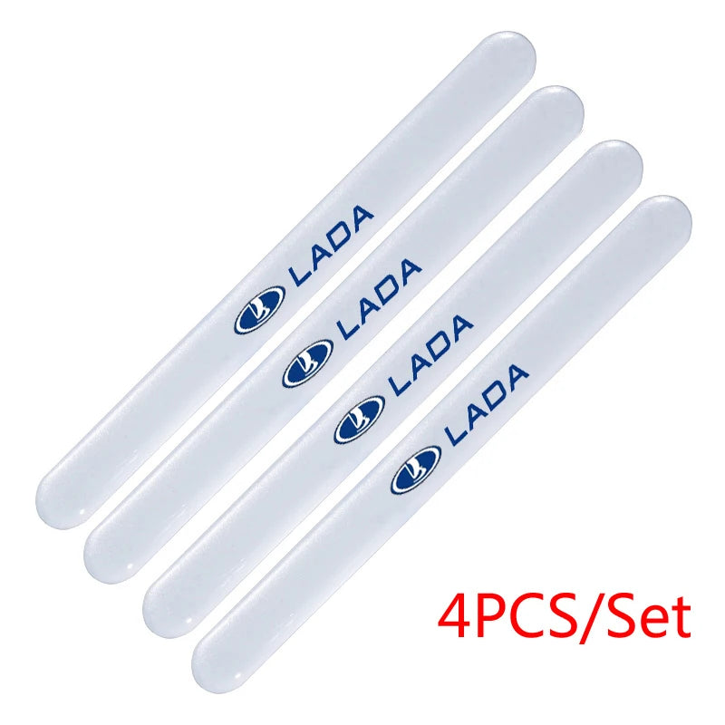 Car Door Handle Sticker Protective Film Decal for Lada Kalina 1117 1118 Granta Priora 2 NIVA Safari Auto Emblem