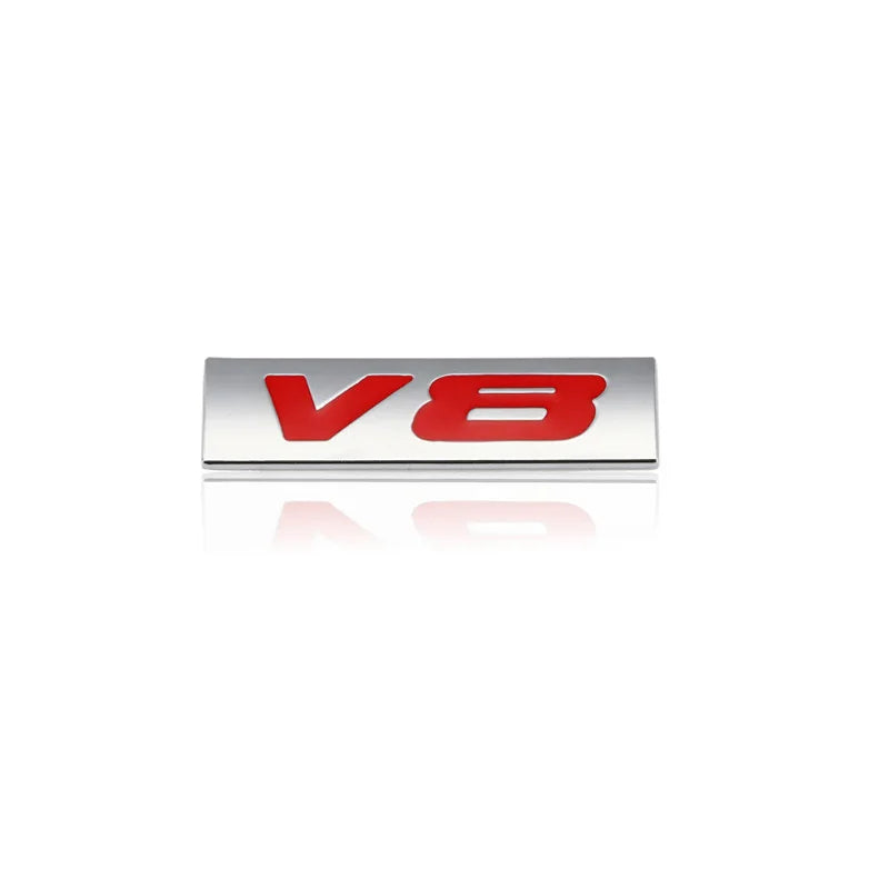 Car Sticker V6 V8 4x4 Logo Emblem Badge Decals for Opel Passat Seat Peugeot BMW Audi Jeep Honda Ford KIA Volvo Mazda Lexus