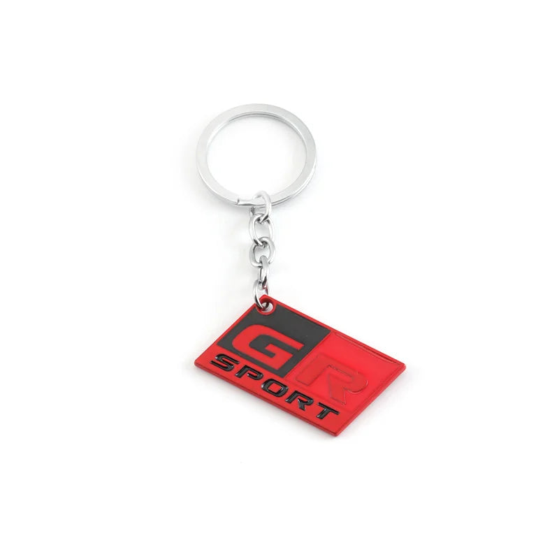 Car Keychain Key Ring for Toyota GR Sport Yaris CHR GR86 Supra Corolla Prius Venza Premio Avalon Celica Aygo Sequoia Rav4 Prado