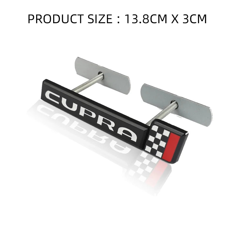 3D Car R Logo Cupra Rear Trunk Emblem Sticker Front Hood Grill Badge Decals for Seat Arona Leon Ateca Ibiza Altea Cupra Formula