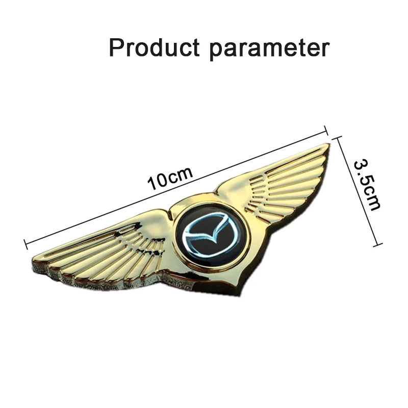 3D Metal Car Front Hood Wings Emblem Side Badge Sticker Decal for Mazda 3 5 6 Axela RX8 RX7 MX3 6 Atenza MX5 CX9 CX5 CX7 323 626
