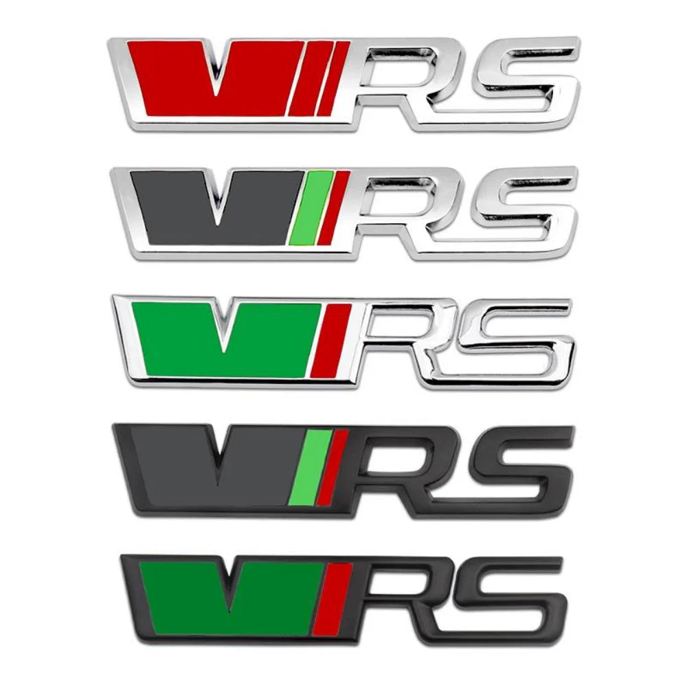 Car Side Stickers Rear Trunk Emblem Badge Decals for Skoda VRS Logo Kodiaq Karoq 2 A7 RS Superb Octavia Fabia Rapid Accessories
