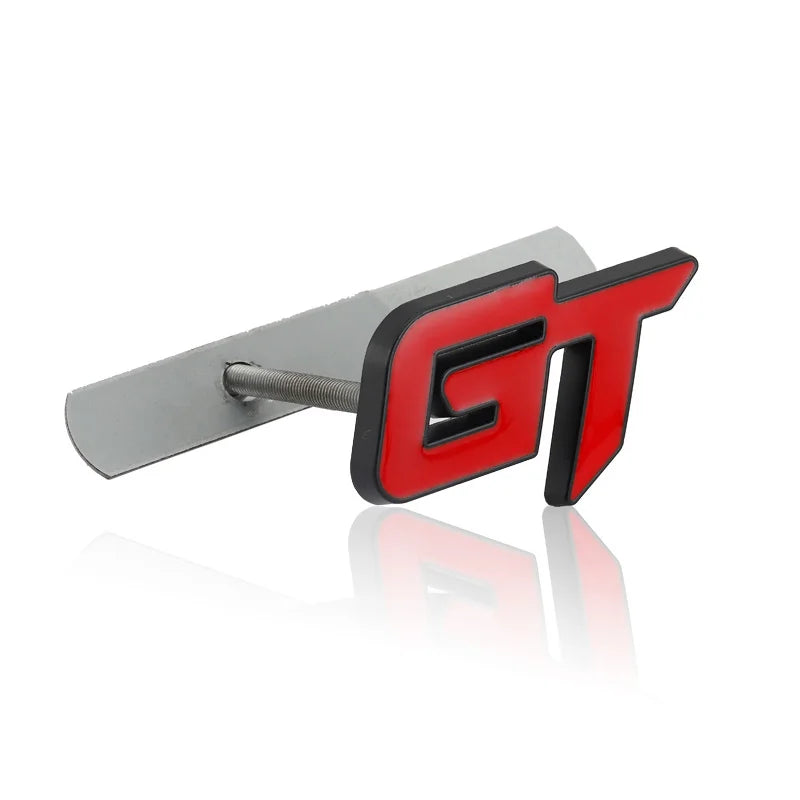 3D Metal GT Car Rear Trunk Emblem Sticker Decals Front Hood Grill Grand Tour for Ford Mustang Focus Mk 1 2 3 7 Mondeo BMW X6 X5