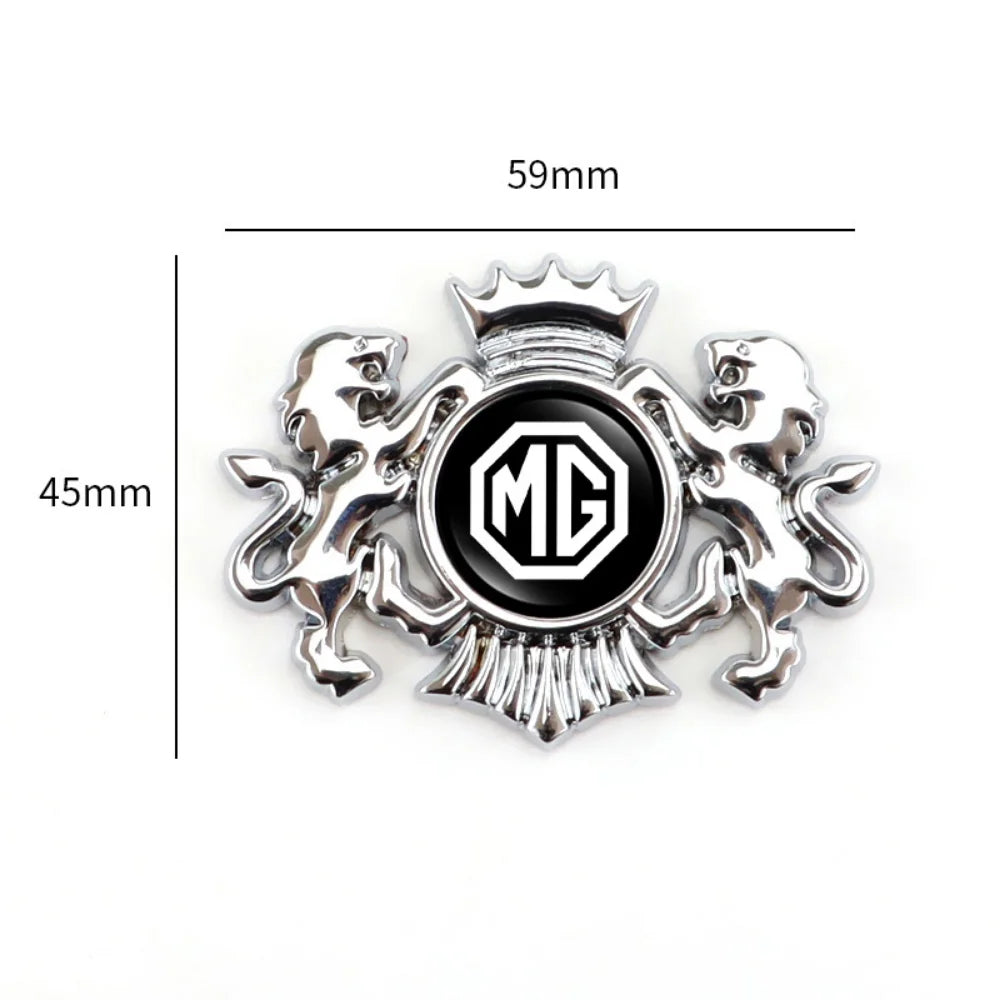 3D Car Styling Body Trunk Badge Lion Sticker Decal for MG ZS MG3 GT MG6 EV MG5 MG7 GS 350 360 750 ES HS EZS ZR TF Accessories