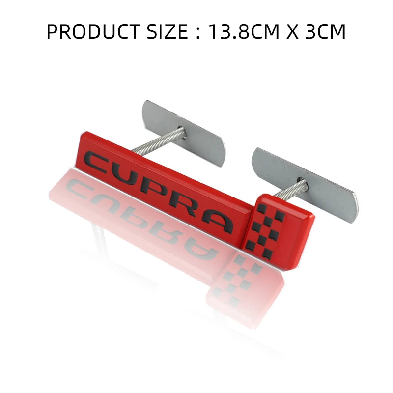 3D Car R Logo Cupra Rear Trunk Emblem Sticker Front Hood Grill Badge Decals for Seat Arona Leon Ateca Ibiza Altea Cupra Formula