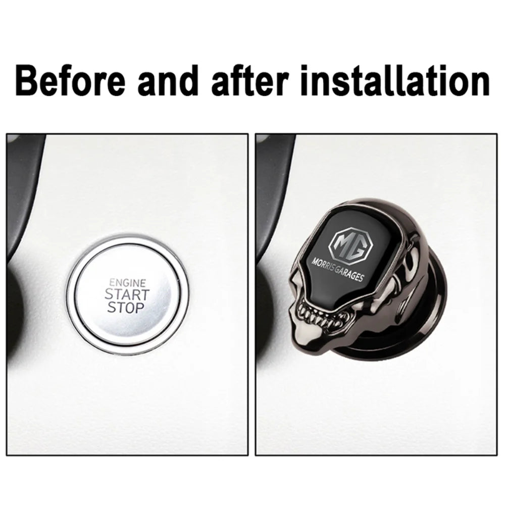 Car One-click Ignition Device Sticker for For MG Morris Garages MG 6 3 5 7 GT ZR ZS HS GS TF Hector RX5 RX8 Auto Accessories