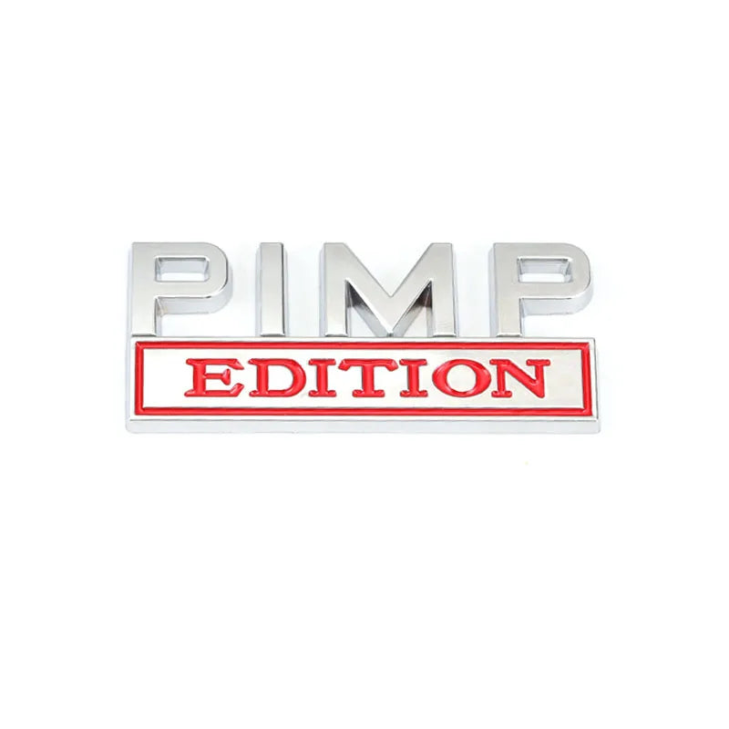 Car Sticker PIMP Edition Emblem Metal for Jeep Compass Patriot Renegade Ford F150 F250 Chevrolet RAM Hummer Grille Sticker