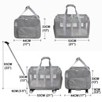 Large cat carrier with wheels Double Cat Carrier with Wheels for 2 Cats Rolling Pet Carrier with Wheels Cat Carrier for Two Cats on Durable Wheels Cat Carrier for 2 CatsPet Rolling Carrier with Wheels