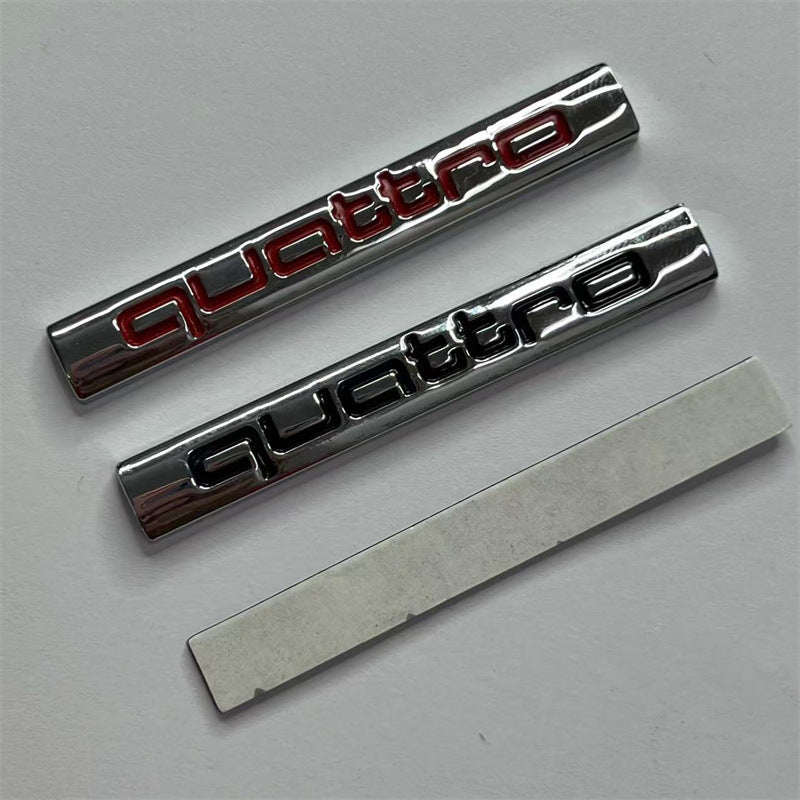 Quattro labeling, suitable for Audi A4LA3A5A7A6LQ3Q5Q7 logo, 4WD tail modification label