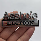 Cross-border Asshole EDITION Car sticker Auto metal ASS HOLE Car logo Modified body sticker, tail label