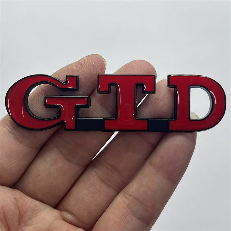 Suitable for Volkswagen POLO Golf 6 7 car logo side label GTI GTD tail label R car label modified metal label