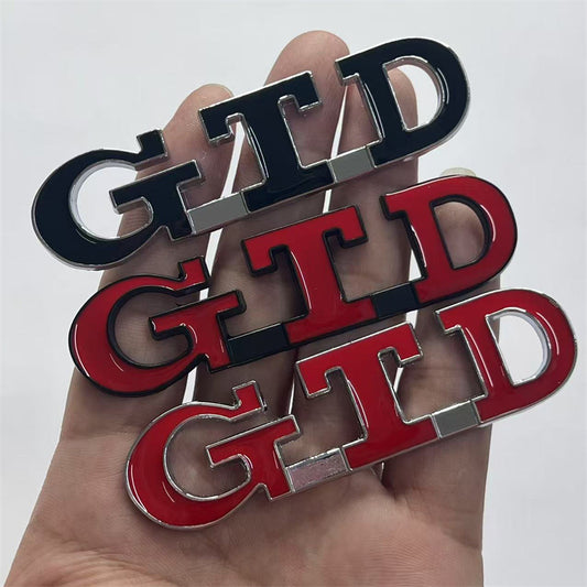 Suitable for Volkswagen POLO Golf 6 7 car logo side label GTI GTD tail label R car label modified metal label
