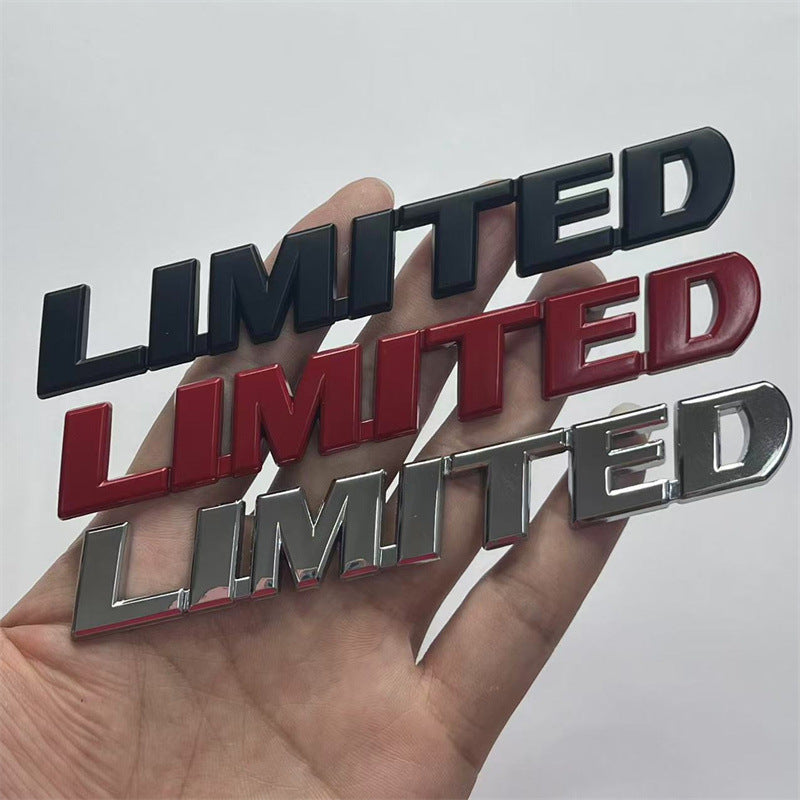 Suitable for Toyota Highlander LIMITED English car sticker, Highlander LIMITED metal modification label
