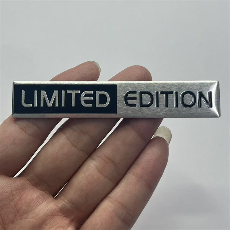 Cross-border LIMITED EDITION car logo, car modification SPECIAL EDITION metal car sticker, aluminum label