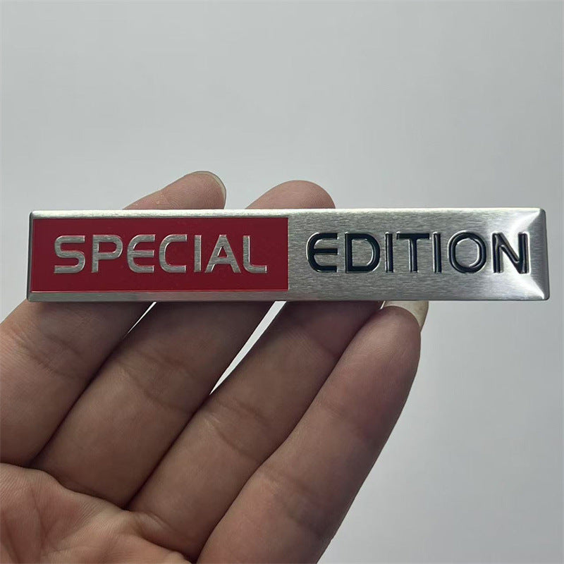 Cross-border LIMITED EDITION car logo, car modification SPECIAL EDITION metal car sticker, aluminum label