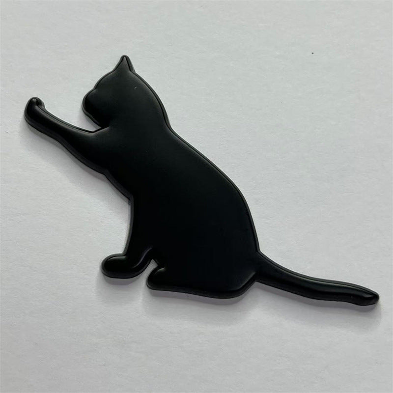 汽车个性宠物猫坐立猫车贴金属车贴尾标侧标外饰划痕装饰猫车贴