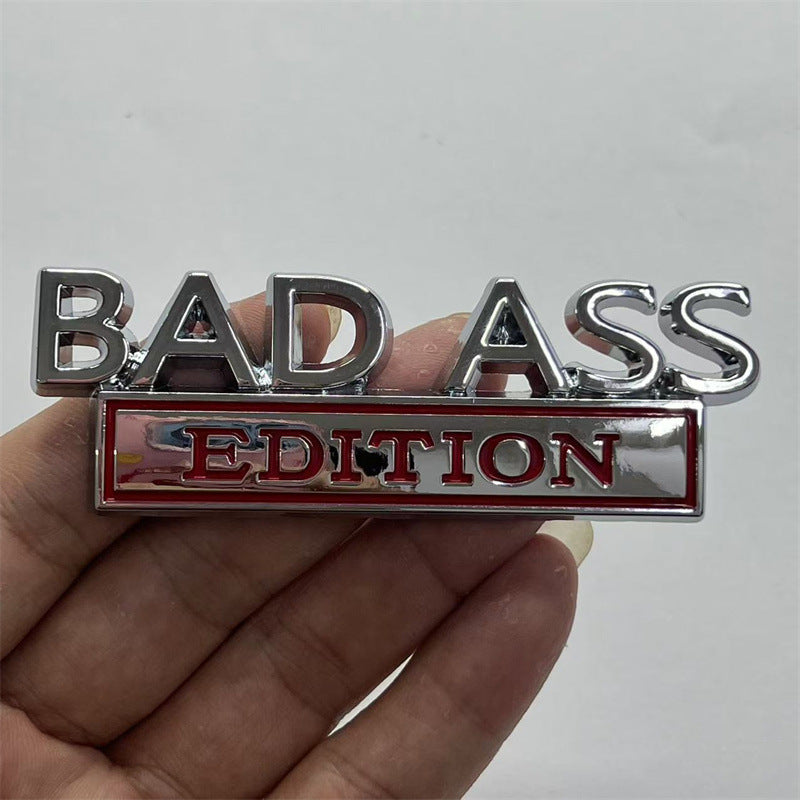 Cross-border supply Car logo Car modification label BAD ASS Car sticker Metal EDITION Body sticker Tail sticker