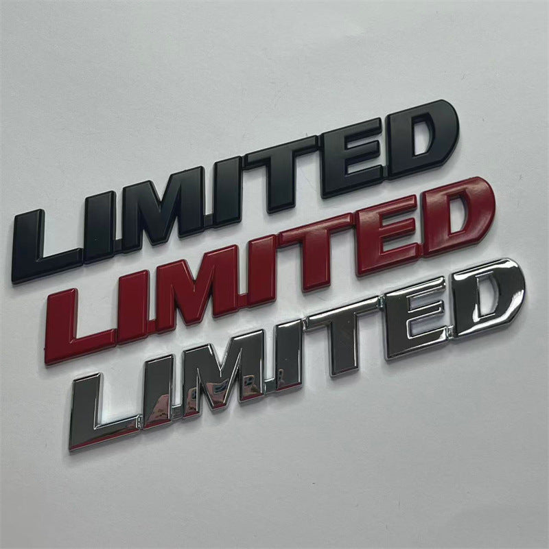 Suitable for Toyota Highlander LIMITED English car sticker, Highlander LIMITED metal modification label