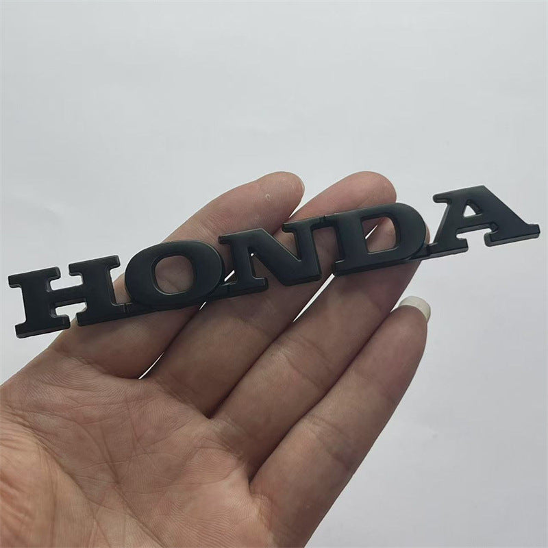 Suitable for Honda modification HONDA trunk logo labeling, metal one-piece English letter decorative body sticker
