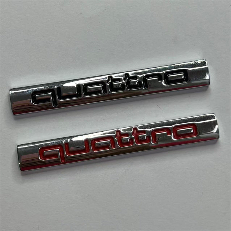 Quattro labeling, suitable for Audi A4LA3A5A7A6LQ3Q5Q7 logo, 4WD tail modification label