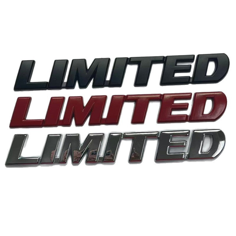 Suitable for Toyota Highlander LIMITED English car sticker, Highlander LIMITED metal modification label