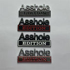 Cross-border Asshole EDITION Car sticker Auto metal ASS HOLE Car logo Modified body sticker, tail label