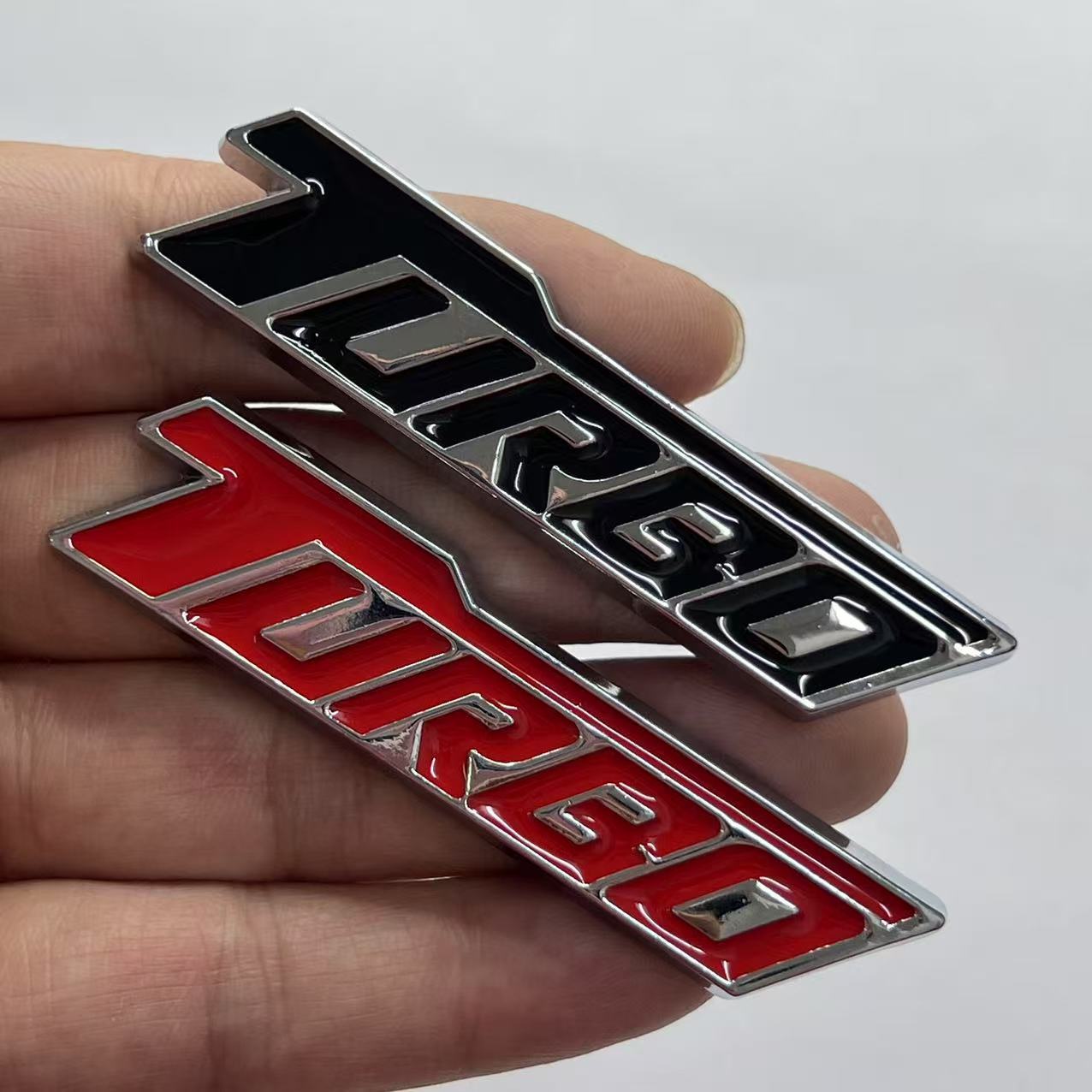 Car modification car logo turbocharged TURBO metal car sticker sports body sticker rear sticker side sticker decorative sticker