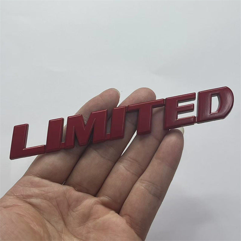 Suitable for Toyota Highlander LIMITED English car sticker, Highlander LIMITED metal modification label