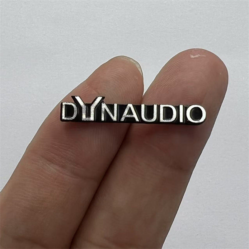 Applicable to automotive aluminum alloy Daner audio label, audio sticker, modified audio label DYNAUDIO labeling