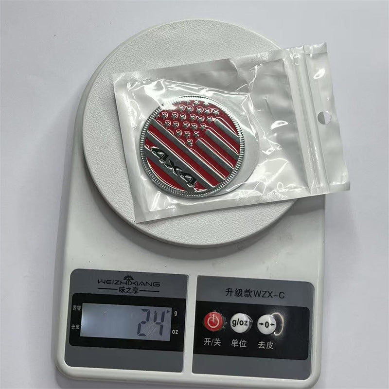 The new 4x4 American flag decorative sticker is suitable for Jeep, Chevrolet, pickup truck modified 4x4 American flag car sticker