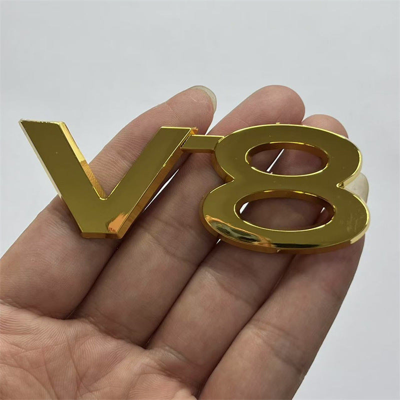 Suitable for Toyota Rand Cooluzer Overbearing Prado Modified V8 Digital English Displacement Standard Metal V8 Side Standard