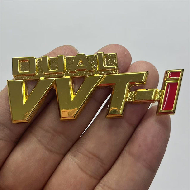 Suitable for Toyota logo DUAL VVT-i logo VVTI letter logo, new and old Corolla Vichy fenders