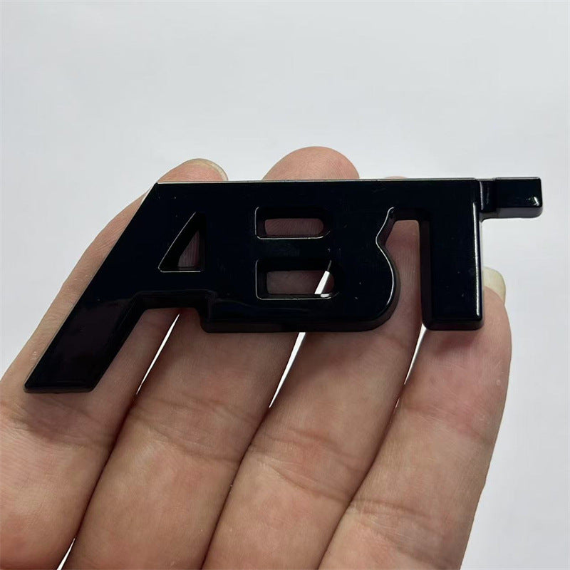 Suitable for car modification metal ABT labeling, personalized net modification ABT car logo, trunk fender sticker