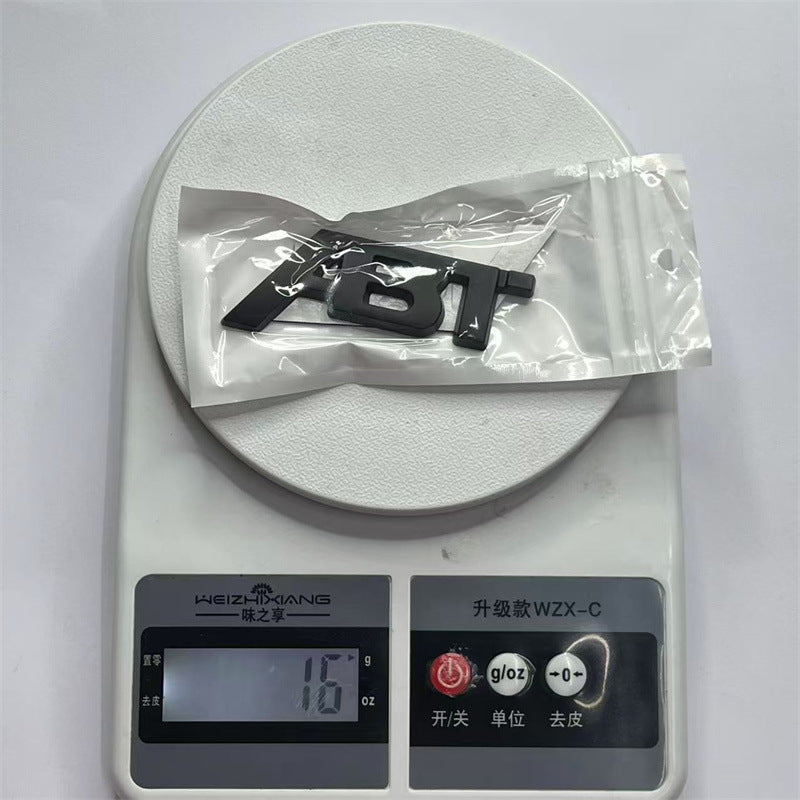 Suitable for car modification metal ABT labeling, personalized net modification ABT car logo, trunk fender sticker