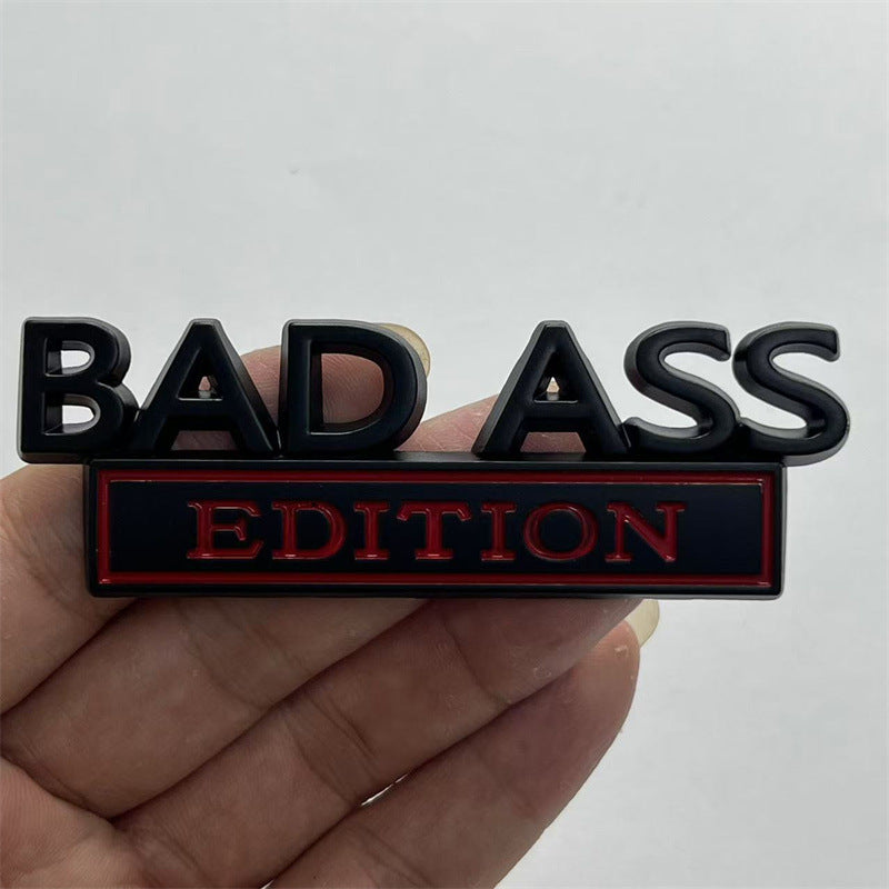 Cross-border supply Car logo Car modification label BAD ASS Car sticker Metal EDITION Body sticker Tail sticker