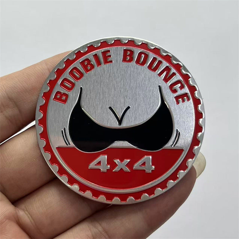 Applicable Jeep Off-Road 4X4 RATED Logo Wrangler Compass 4 Wheel Drive Sticker Metal Badge Aluminum Sticker