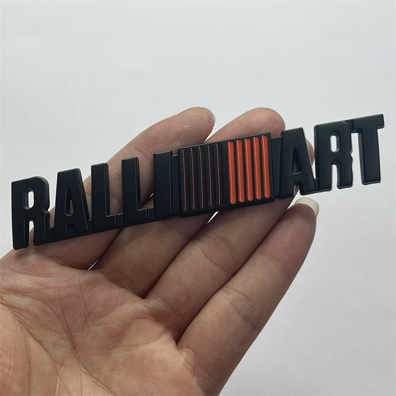 Suitable for Mitsubishi personalized car stickers, Yishenling, Lingshuai EVO modified RALLIART car logo metal body stickers
