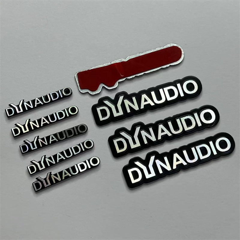 Applicable to automotive aluminum alloy Daner audio label, audio sticker, modified audio label DYNAUDIO labeling