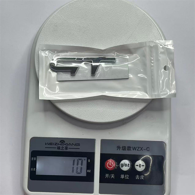 Suitable for Renault Clio small steel cannon modification labeling, Kia car logo GT label RS sticker car side label rear label